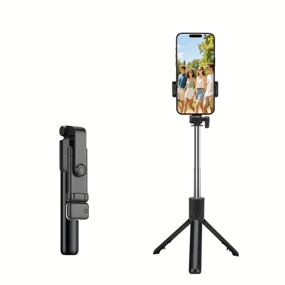 Ring Fill Light Selfie Stick Tripod with Wireless Remote – Expandable 360° Rotation Phone Stand for iPhone Android, Live Streaming Vlogging Travel Hiking Outdoor Photography, Portable LED Selfie Stick