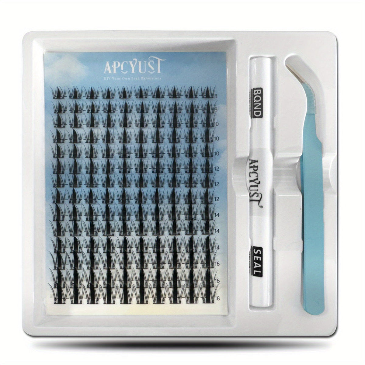 Spiky Wet-Look Fairy Lash Clusters Kit — Manga Anime C Curl Individual Spike Eyelash Extensions 8mm-18mm Mixed Length, Wispy Volume DIY False Lashes for Fantasy Glam & Editorial Looks