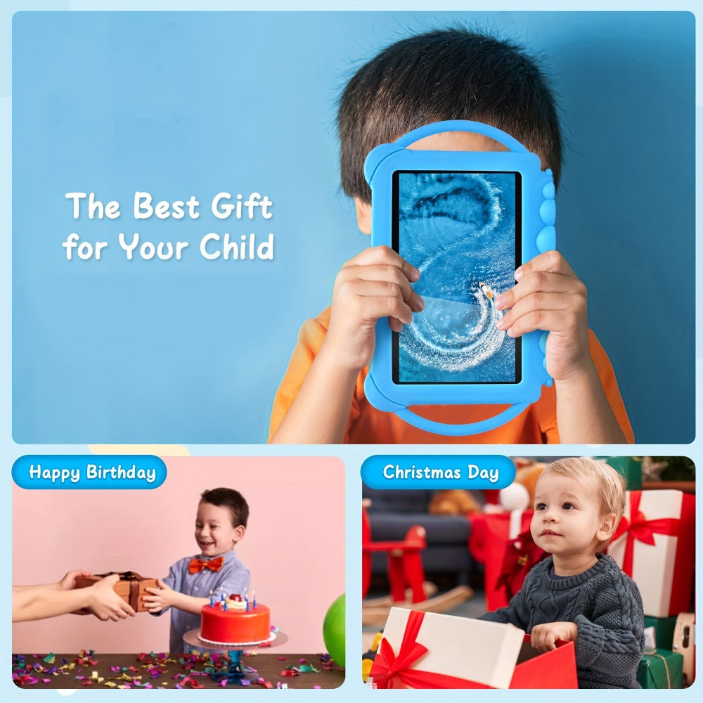 7-Inch Kids Tablet with Android 12, 32GB Storage, Parental Controls and Dual Cameras
