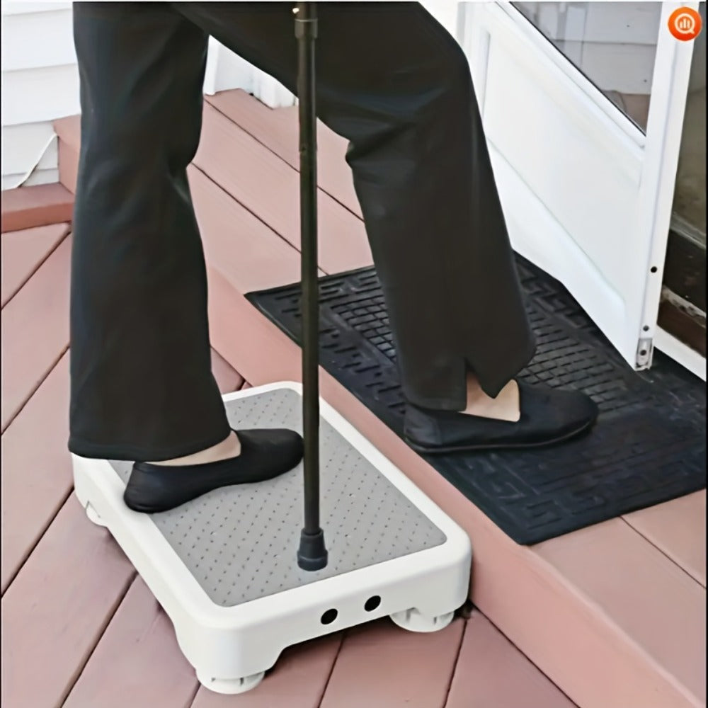 Step Stool Anti-Slip Heavy Duty – Portable Mobile Stepping Stool with Textured Non-Slip Surface & Sturdy Base | Indoor Outdoor Use for Elderly, Bathroom, Toilet, Stairs & Standing Assistance