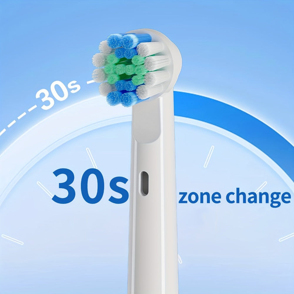 Sonic Electric Toothbrush with Smart Timer & 3 Cleaning Modes - IPX7 Waterproof, 4 Brush Heads, 600mAh USB Fast Charge, Round Tip Soft Bristles, Rechargeable Adult Toothbrush for Deep Clean