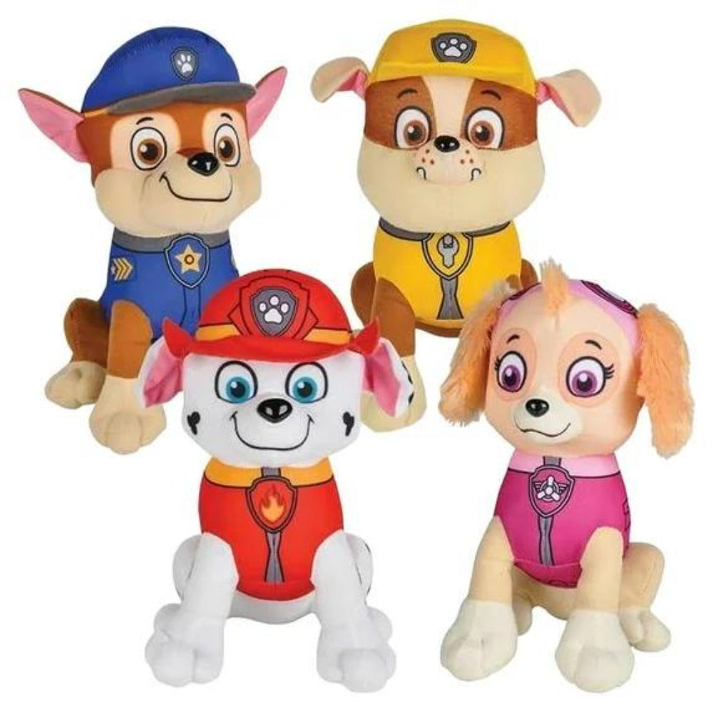 PAW Patrol Plush Set of 4, Marshall, Chase, Rubble and Skye, Listed 8 Inches Each