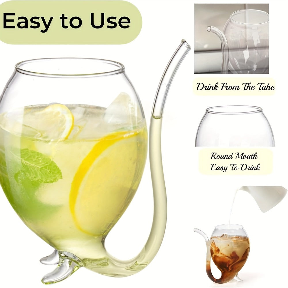 Halloween Cocktail Glasses Set of 4 – 12 Oz Vampire Crane Tail Pirate-Themed Cups with Straw – Reusable Insulated Drinkware for Champagne, Juice & Ice Cream – Halloween & Christmas Party