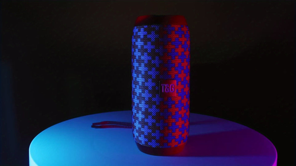 TG117 IPX4 TWS Stereo Bluetooth Speaker FM TF USB Type-C Rechargeable Portable Wireless Speaker for Phone Tablet TV Outdoor Party Birthday Christmas Gift
