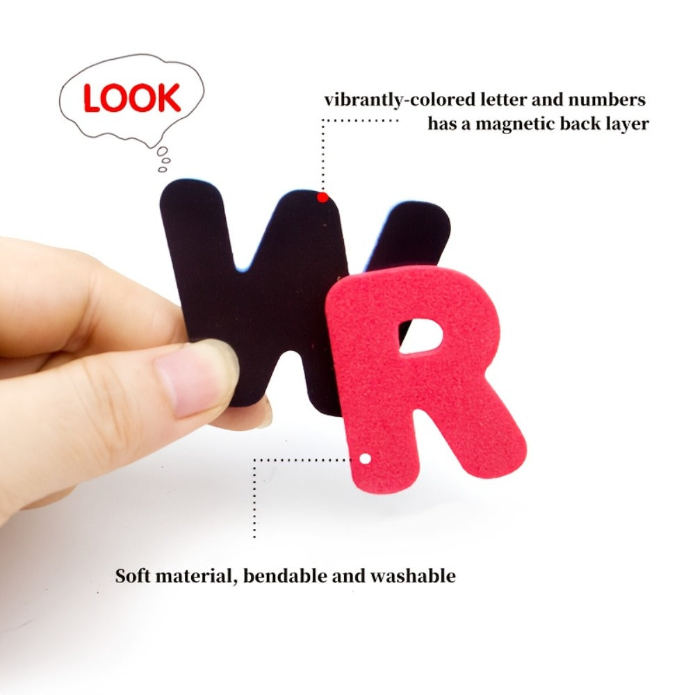 Magnetic Letters and Numbers for Kids 79-Piece Colorful Alphabet Fridge Magnets – Educational Spelling Counting Learning Toy for Toddlers Boys Girls Ages 3+, Preschool Kindergarten Classroom Home Gift