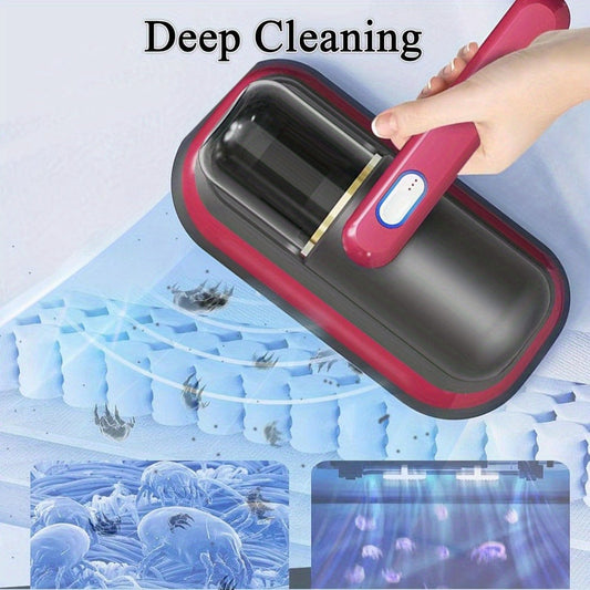 Cordless Mattress Vacuum Cleaner with HEPA Filter for Beds & Upholstery, Purple