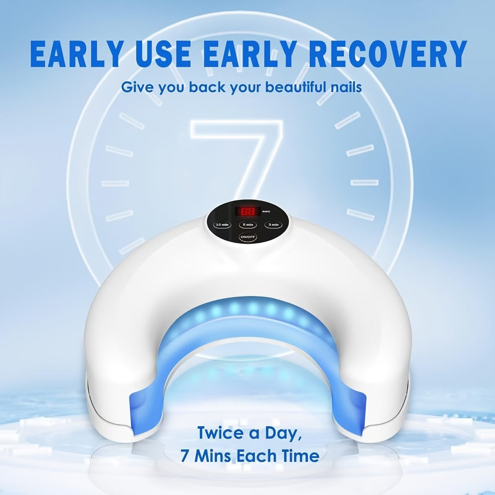 Nail Fungus Light Device FDA Cleared – KTS Toenail Fungus Treatment for Fingernails & Toenails, Repairs Damaged, Discolored & Thickened Nails, Portable At-Home Nail Fungus Laser Device