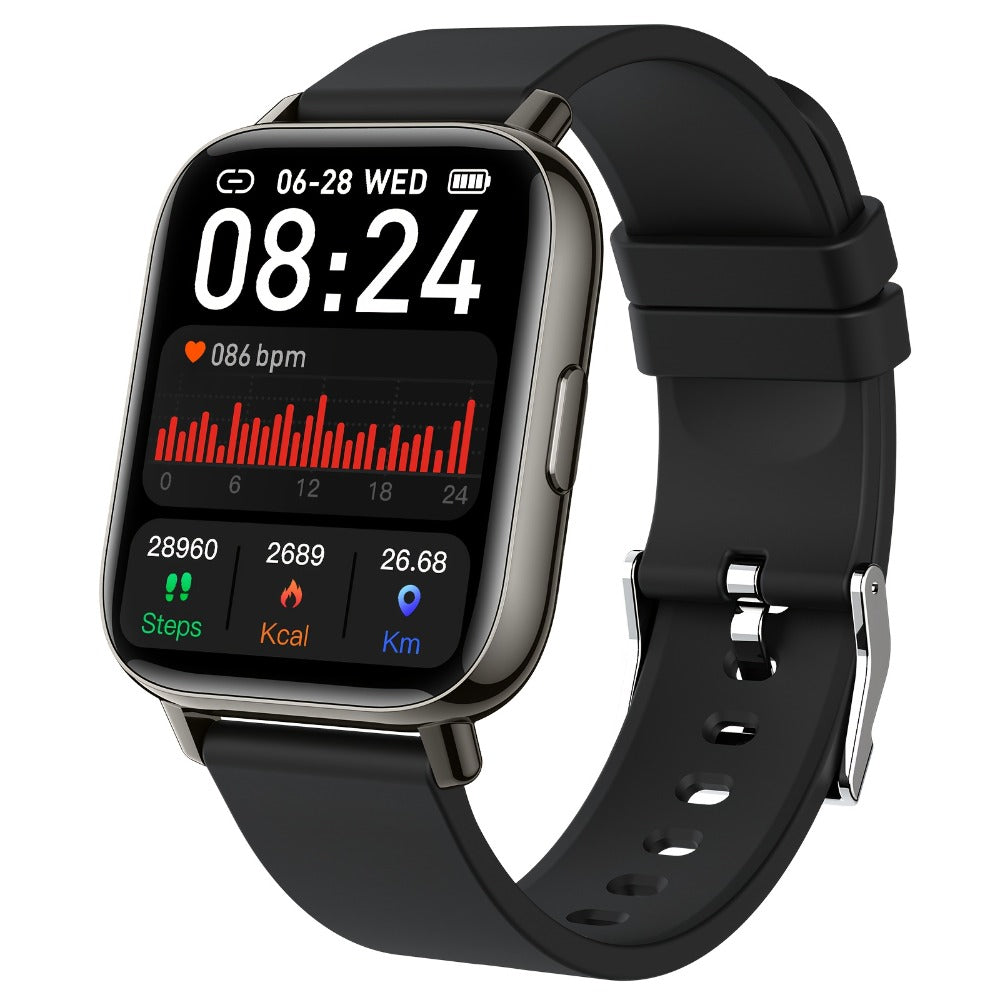 1.69 Inch Big Screen Smartwatch 100 Sport Modes Sleep Monitor Heart Rate Pedometer Fitness Tracker Compatible with Android iOS Unisex Men Women 7 Colors Off White Grey Black Pink Dark Blue Azure Purple