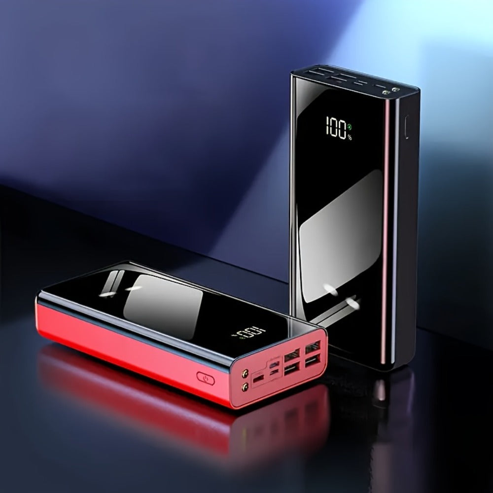 100000mAh Power Bank 22.5W Fast Charging Portable Charger with LED Display & Flashlight – High Capacity 30000mAh Battery Pack for iPhone Android Samsung Tablet Camping Outdoor Travel Emergency