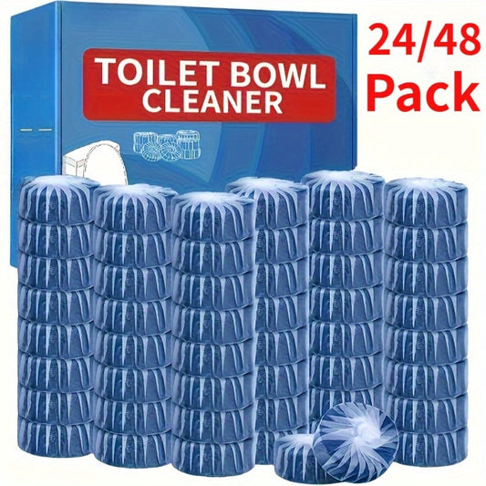 Automatic Toilet Bowl Cleaner Tablets, Blue Fresh Scent, 20/24/48 Count