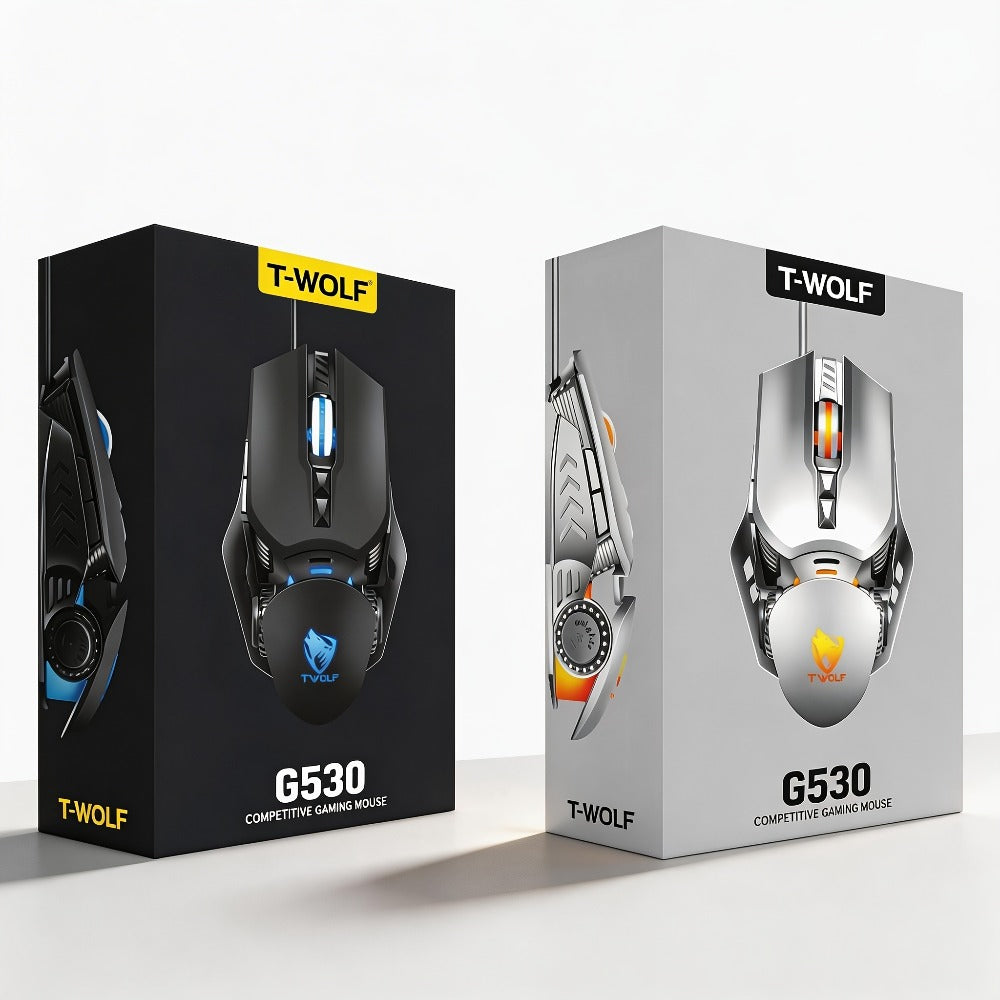 Programmable RGB Gaming Mouse Wired Ergonomic Pro-Grade with Turbo Click Multi-Mode DPI Sensitivity Dynamic RGB Lighting Forward Back Buttons USB Plug & Play for PC Laptop Mac Multiple Models
