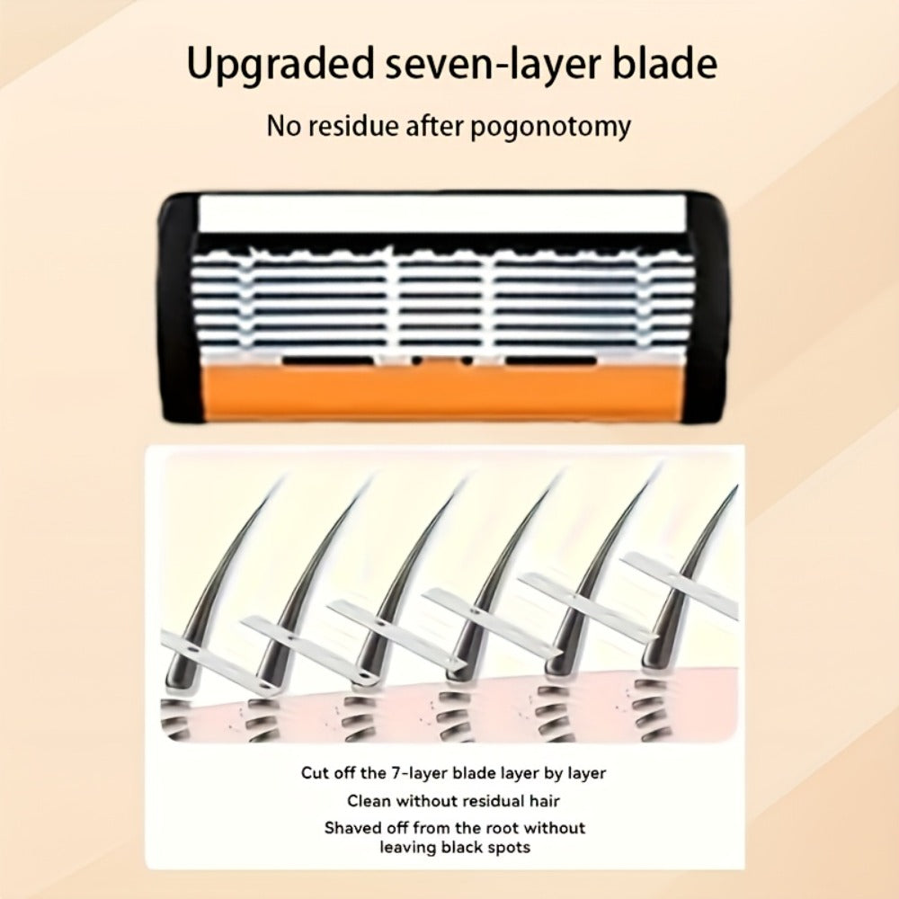 Safety Razor Kit 2 Handles 72 Double Edge Replacement Blades - Classic Wet Shaving Razor Set with Non-Slip Ergonomic Grip for Close Clean Shave Men Face Neck Head Body Grooming