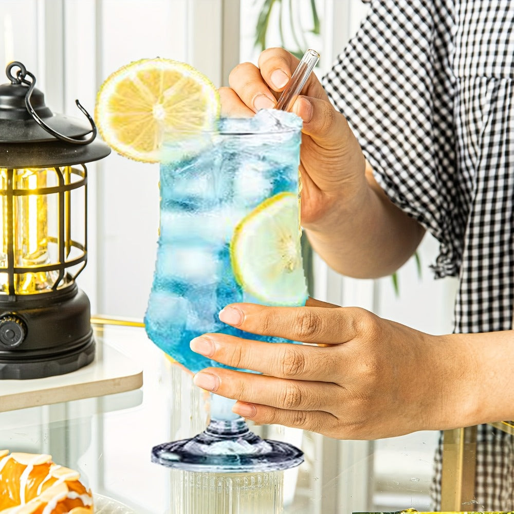 Highball Glasses Set of 12 – 13 Oz Crystal Tumbler for Mojito, Tom Collins, Cocktails & Whiskey – Non-Slip Bar Glassware for Water, Juice & Hot or Cold Drinks – Perfect for Holidays & Entertaining
