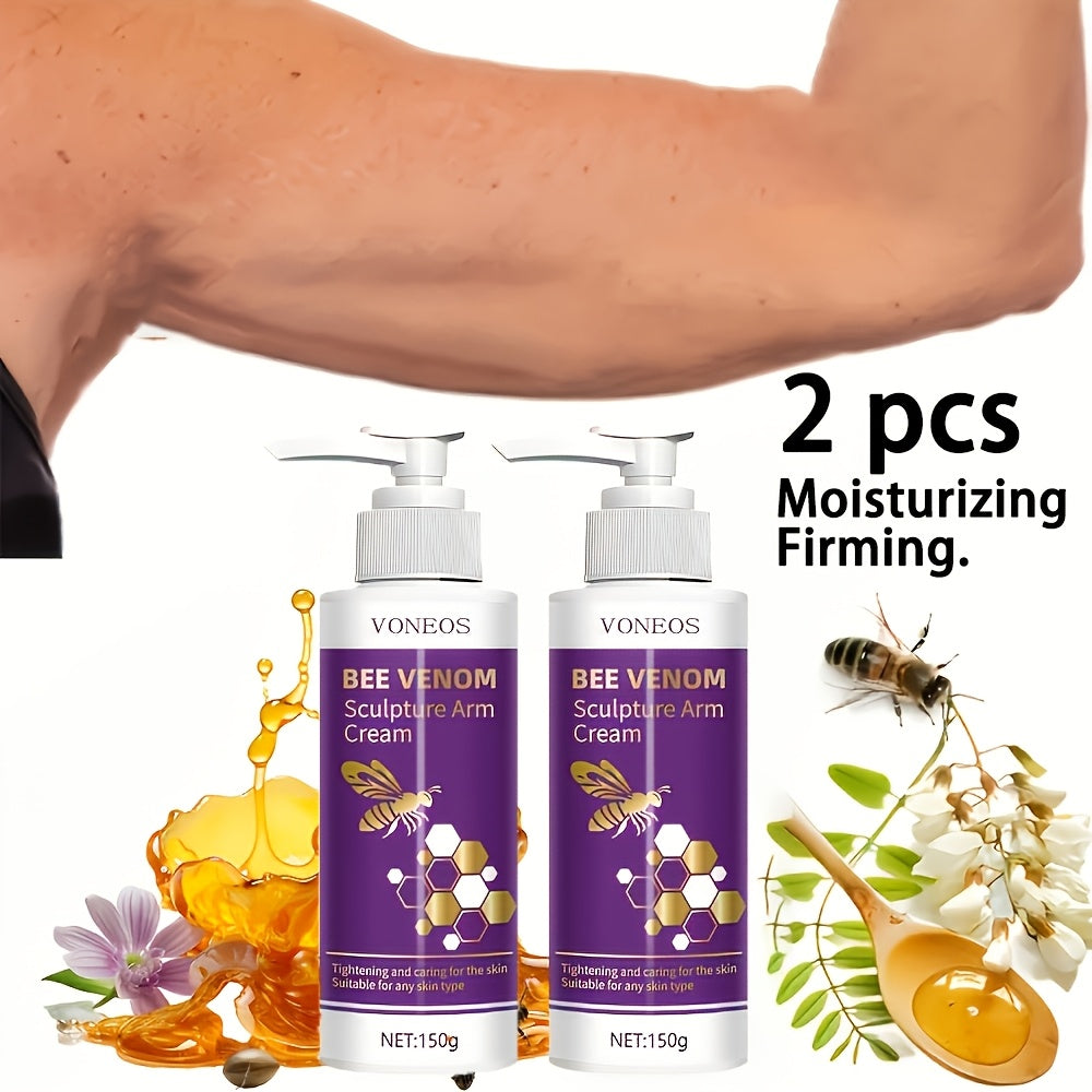 Body Firming Cream Bee Venom Sculpture Tightening Lifting — Moisturizing Anti-Sagging Anti-Aging for Arms Abdomen Thighs Buttocks Skin Elasticity Fast-Acting Women 1pc 2pcs