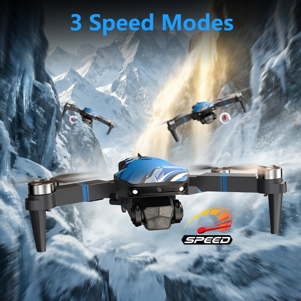 270° Obstacle Avoidance Drone with 2.8" LCD Screen Remote – Dual Cameras Brushless Motor Altitude Hold 3D Flips Headless Mode Foldable RC Quadcopter Beginner Adult Indoor Outdoor Gift for Kids Teens