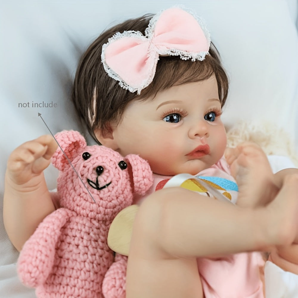 Realistic Newborn Reborn Baby Doll with Soft Body and Hand-Painted Skin