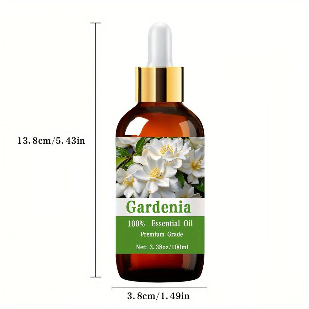 Gardenia Aromatherapy Body Oil 100ml – 100% Pure Care Grade Floral Essential Oil for Nail, Hair & Skin Care, Massage & Meditation | Moisturizing Unisex Wellness Oil | Relaxing Gift, 3.38 fl oz