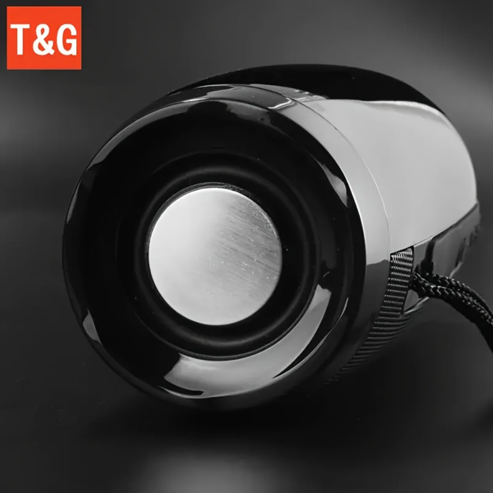 TG157 10W Dual Bluetooth 5.0 Speaker with LED Flash Lights, 5.1 Surround Sound, TF Card AUX USB FM Radio, 1200mAh Rechargeable Compact Wireless Speaker for Outdoor Camping Travel & Home Use