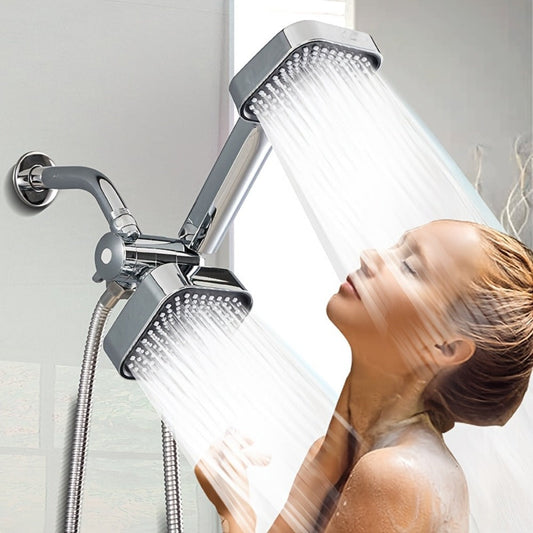 Handheld Shower Head Kit, 4-Inch Head with Hose & 3-Way Diverter
