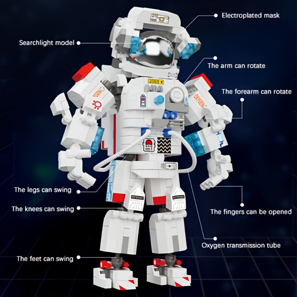 623-Piece Astronaut Micro Building Block Model Kit