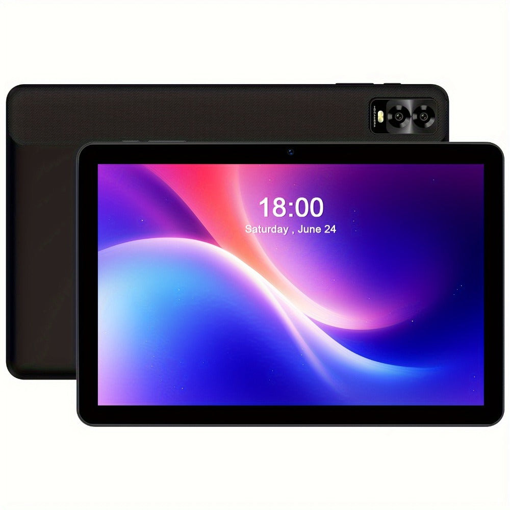 PRITOM Octa-Core Android 14 Tablet 10.1 Inch 8GB RAM 32GB ROM 2-in-1 with Keyboard Mouse Stylus & Protective Case, 1TB Expandable, Dual Camera, No WiFi Offline Tablet PC for Work Study Entertainment