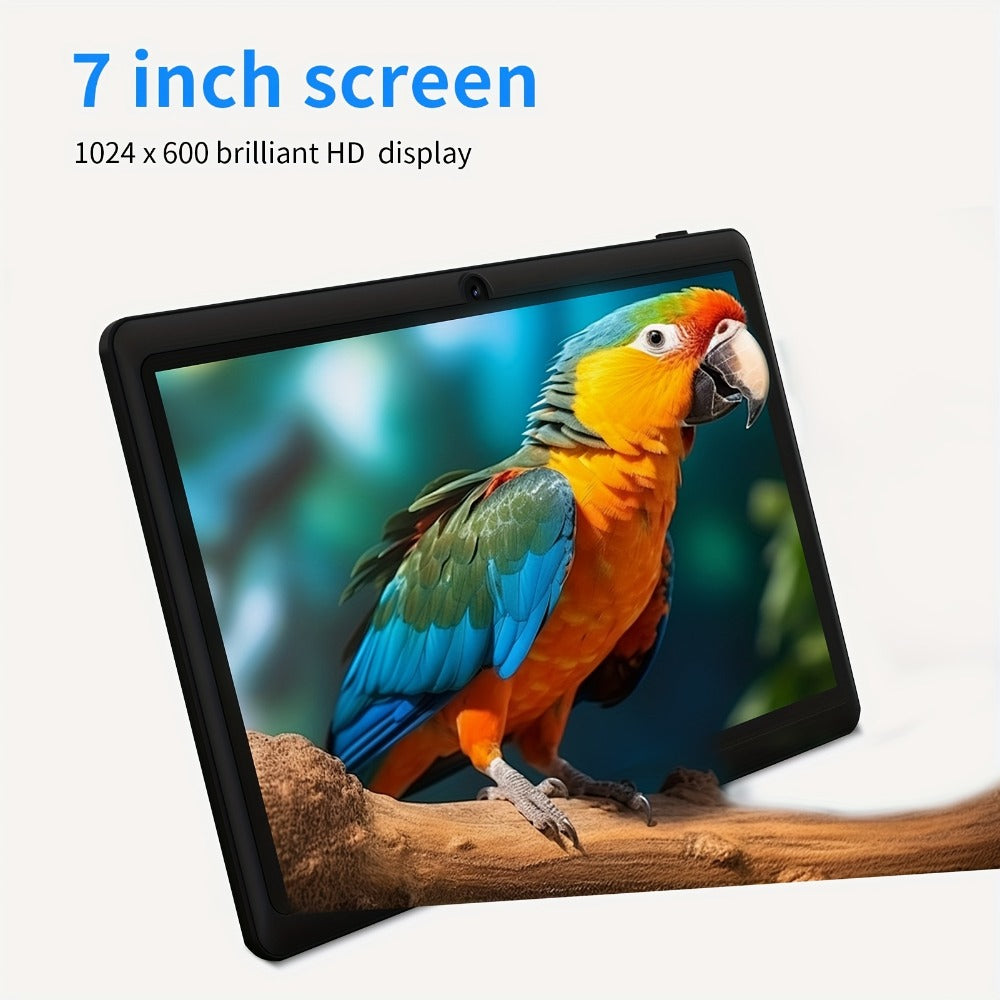 Android 13 Tablet 7 Inch with Protective Case – 4GB RAM, 32GB ROM, 1TB Expandable Storage, 3500mAh Battery, HD IPS Screen, Dual Camera, WiFi, USB-C, Classic Style Portable Tablet for Kids & Adults