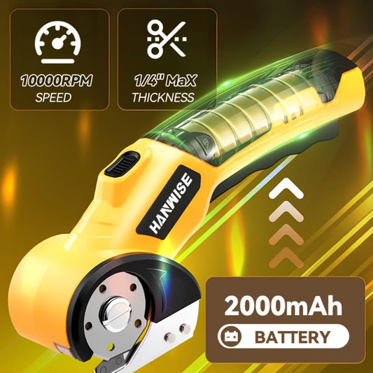 Cordless Electric Scissors for Fabric and Crafts, Pink or Upgraded Yellow Options