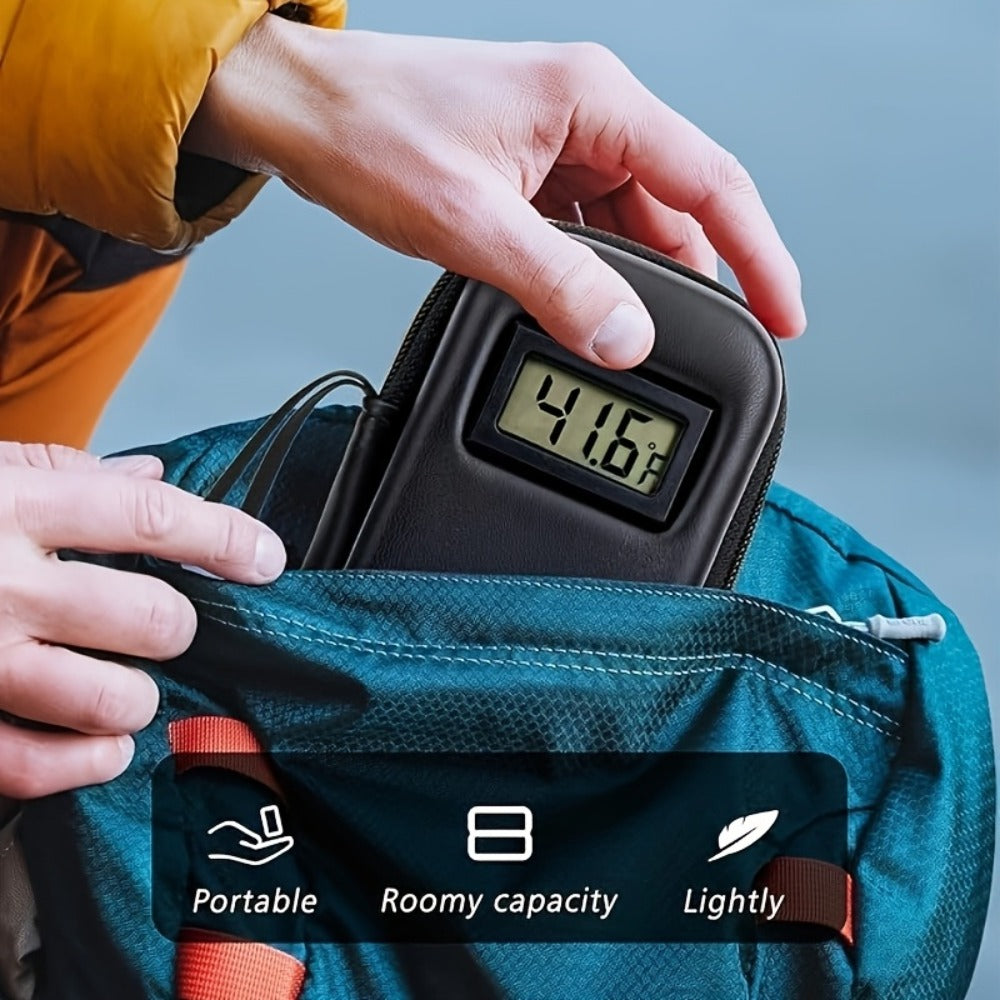 Insulin Cooler Travel Case with Temperature Display – Portable Diabetic Medication Bag with 2 TSA Approved Ice Packs for Insulin Pens, Vials & Diabetic Supplies, Keeps Insulin Cold Up to 12 Hours