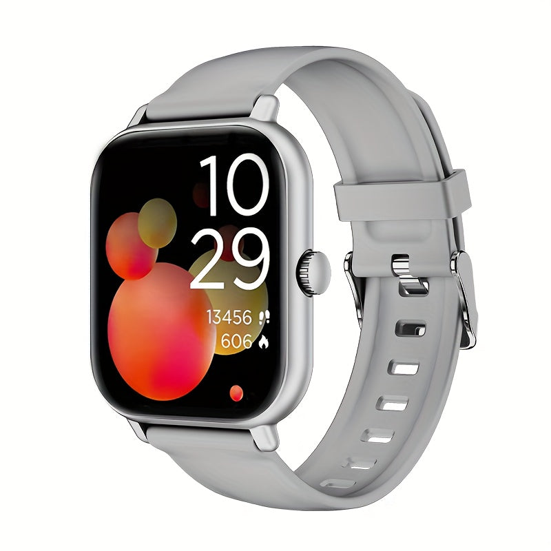 Smart Bracelet Smartwatch 1.83" Full Touch – Wireless Calling, Message Notifications, Fitness & Multi-Sport Tracker, Heart Rate Monitor – Unisex Android & iPhone Watch Jet Black Pink Silver