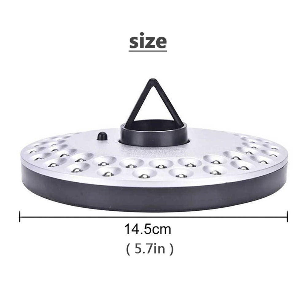 Patio Umbrella Light Battery Powered 48 LED – 3 Brightness Modes Portable Outdoor Camping Light with Hook | 30-Hour Runtime for Patio, Garden, Beach, Tent & BBQ | Emergency Lantern Pole Light Gray