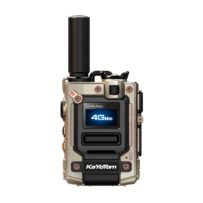 Kayotom K300S 4G Global Walkie Talkie Unlimited Range, No Monthly Fee Two Way Radio, UHF 400-480MHz Long Battery Life, Dustproof Shockproof Handheld Transceiver for Outdoor Group Remote Coordination