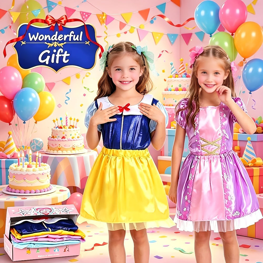 Princess Dress-Up Costume Set with Role-Play Outfits and Accessories