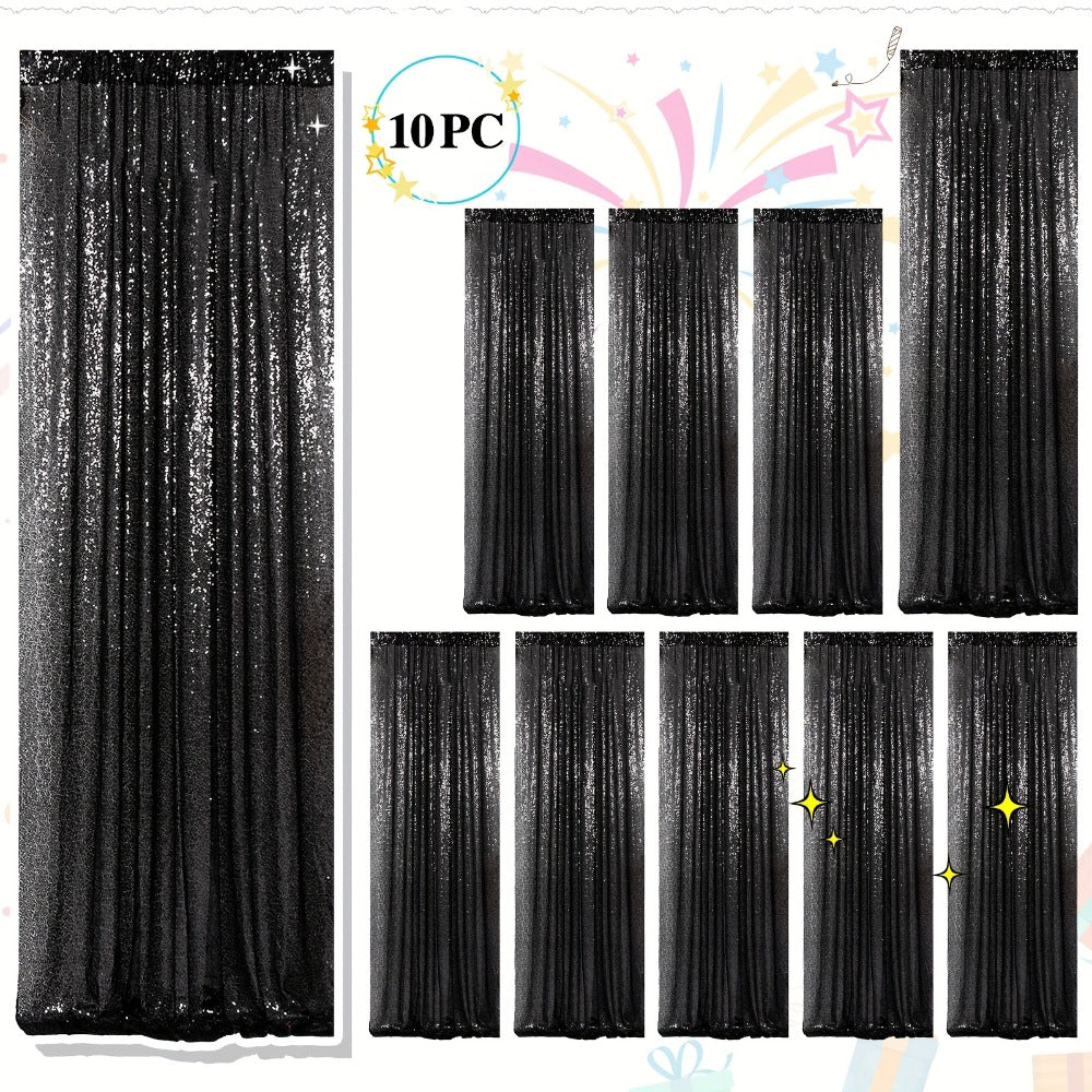 Sequin Backdrop Curtains 2FTx8FT Glitter Photography Background Panels for Party Wedding Birthday Stage Decoration Gold Yellow Shimmer Curtain Set 4 6 10 Panels Available