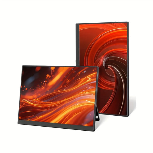 15.6 Inch Portable Monitor 1080P Touchscreen USB-C, 100% sRGB 72% NTSC IPS Travel External Second Screen for Laptop PC iPhone Android, Gaming Monitor with HDMI USB-C