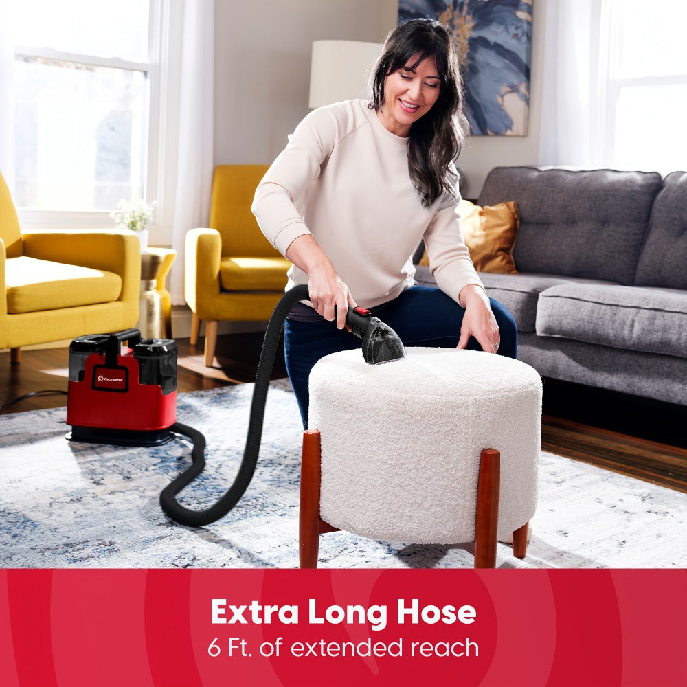 Portable Carpet Spot Cleaner Machine 15Kpa Suction Upholstery Stain Remover with Versatile Tools for Pet Hair Area Rug Couch Sofa