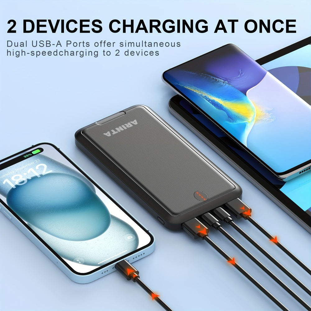 USB-C 5V Heated Vest Battery Pack 10000mAh 5V 2A Portable Power Bank for Heated Jacket Heated Gloves Smartphone Tablet Smartwatch Outdoor Winter Camping Hiking Skiing Travel