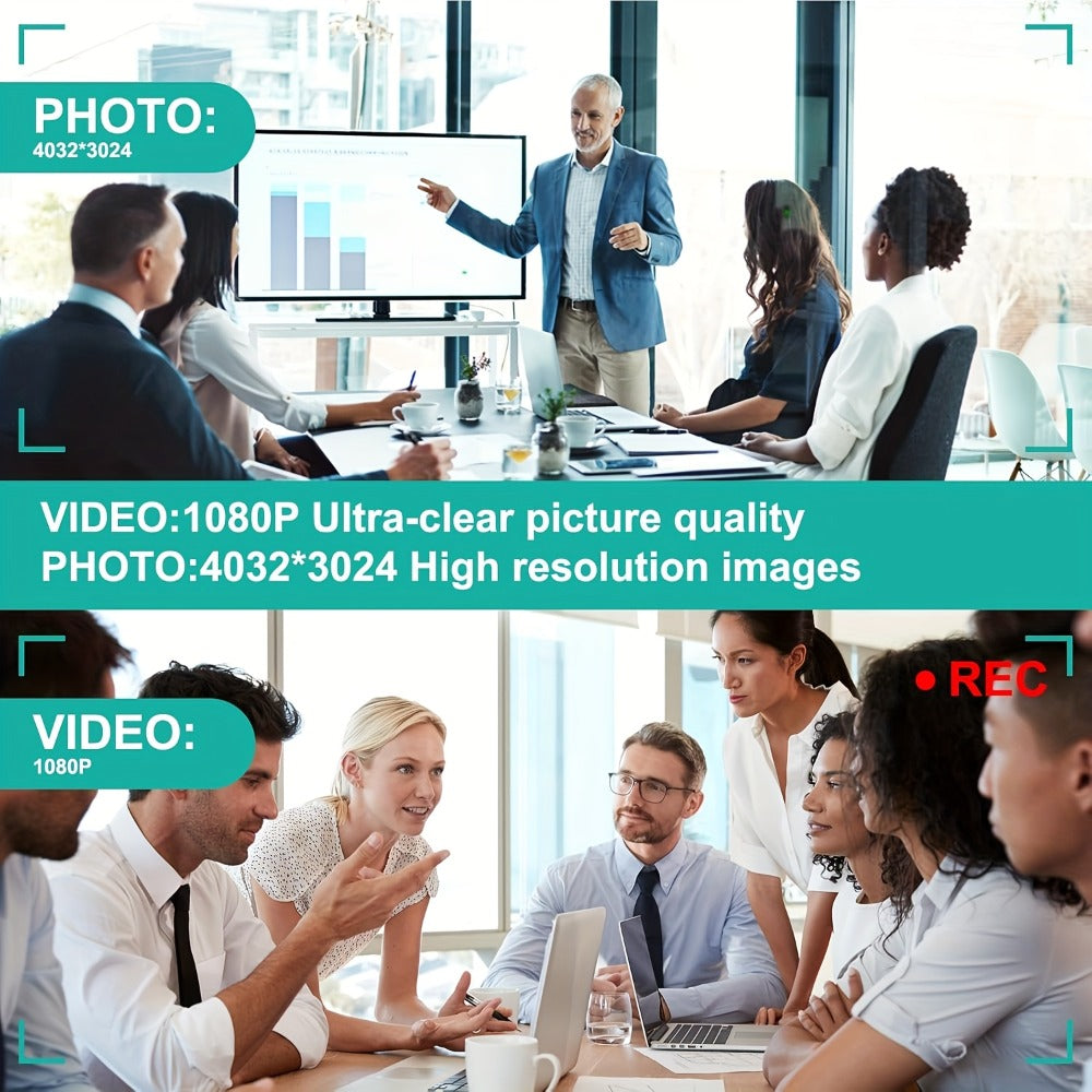 1080P Spy Pen Camera with 64GB Memory Card Included Portable Hidden Camera Night Vision AI Motion Detection Long Standby USB Rechargeable for Meetings Lectures Interviews