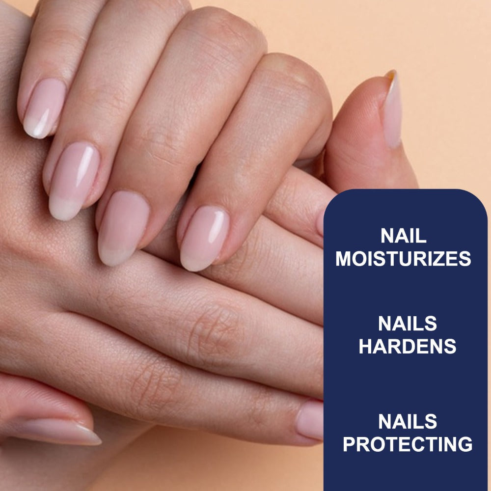 Nail Strengthening Kit 5-in-1 Formaldehyde-Free – Top Coat, Base Coat, Nail Hardener, Cuticle Oil & Polish Remover | Complete Manicure Set for Weak Brittle Peeling Nails | Nail Treatment Gift for Women