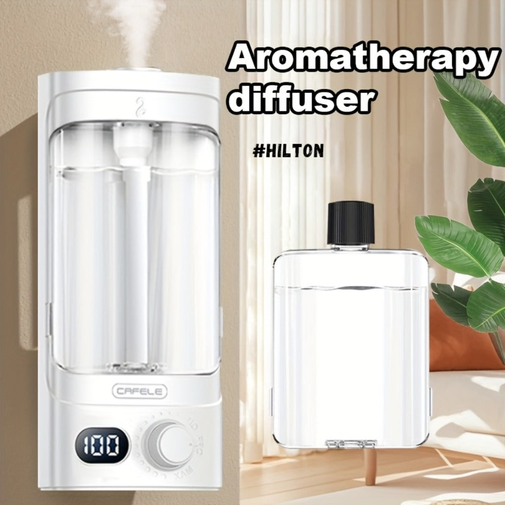 300ml Essential Oil Diffuser 100-Level Mist Control USB Rechargeable – Ultrasonic Soundwave, Auto Shut-Off, Whisper-Quiet Aromatherapy Diffuser for Home Office Bedroom Pet Room, Bundle with Essential Oils