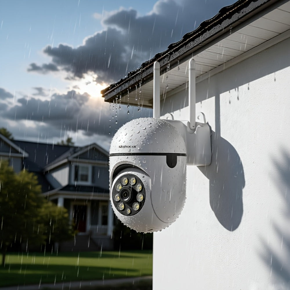 1080P WiFi Security Camera Indoor Outdoor, 360° Pan Tilt Zoom, Color Night Vision, Two-Way Audio, AI Motion Detection, Spotlight Alarm, Cloud & TF Card Storage, Remote Monitoring Home Security