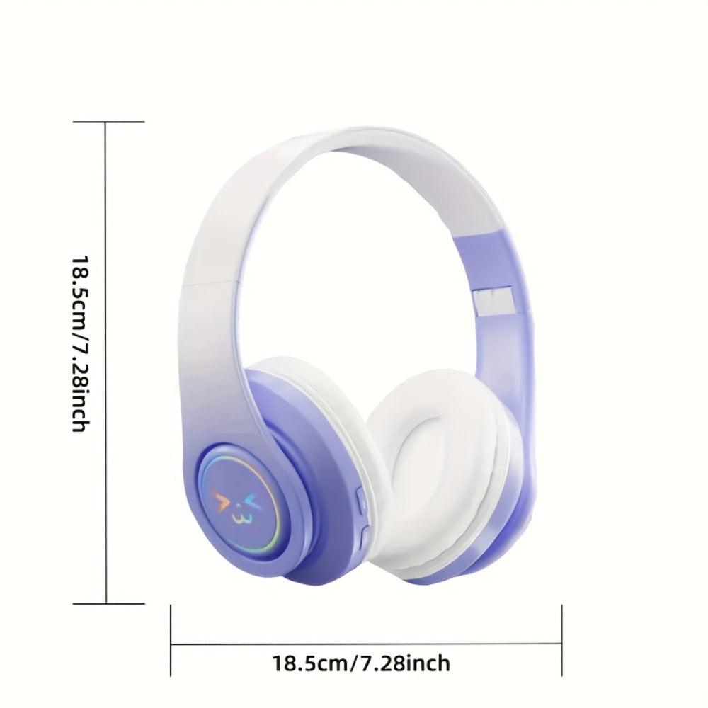 ANC Wireless Headphones Bluetooth 5.3 Foldable Lightweight Over-Ear with Mic – Powerful Bass Stereo for Home Office Travel – Christmas Birthday Gift