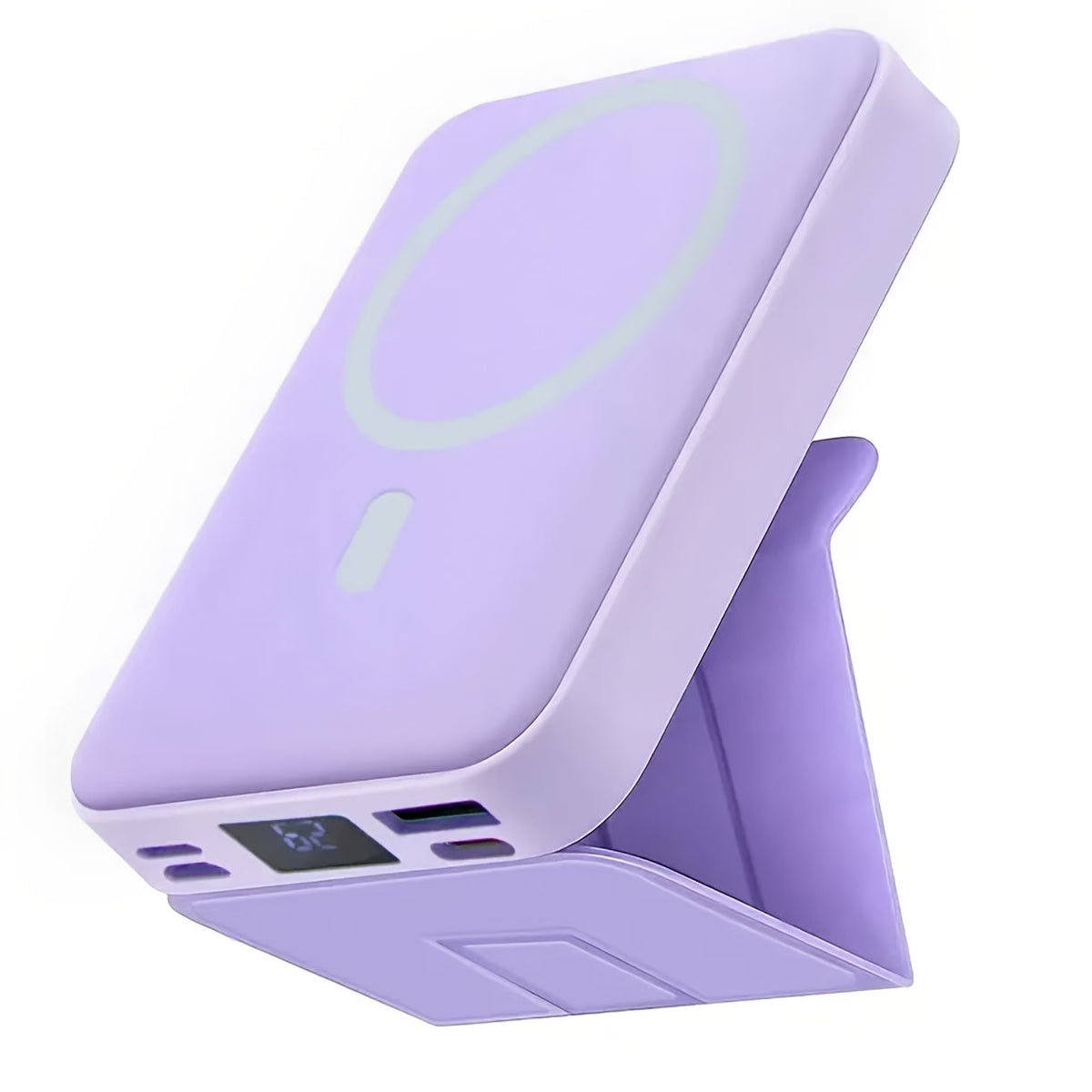 Magnetic Wireless Charger Pad W014 – Slim MagSafe-Compatible Fast Charging Stand for iPhone 16 15 14 13 12 Pro Max Plus & Qi-Enabled Devices, Portable Desktop Snap-On Wireless Charging Dock