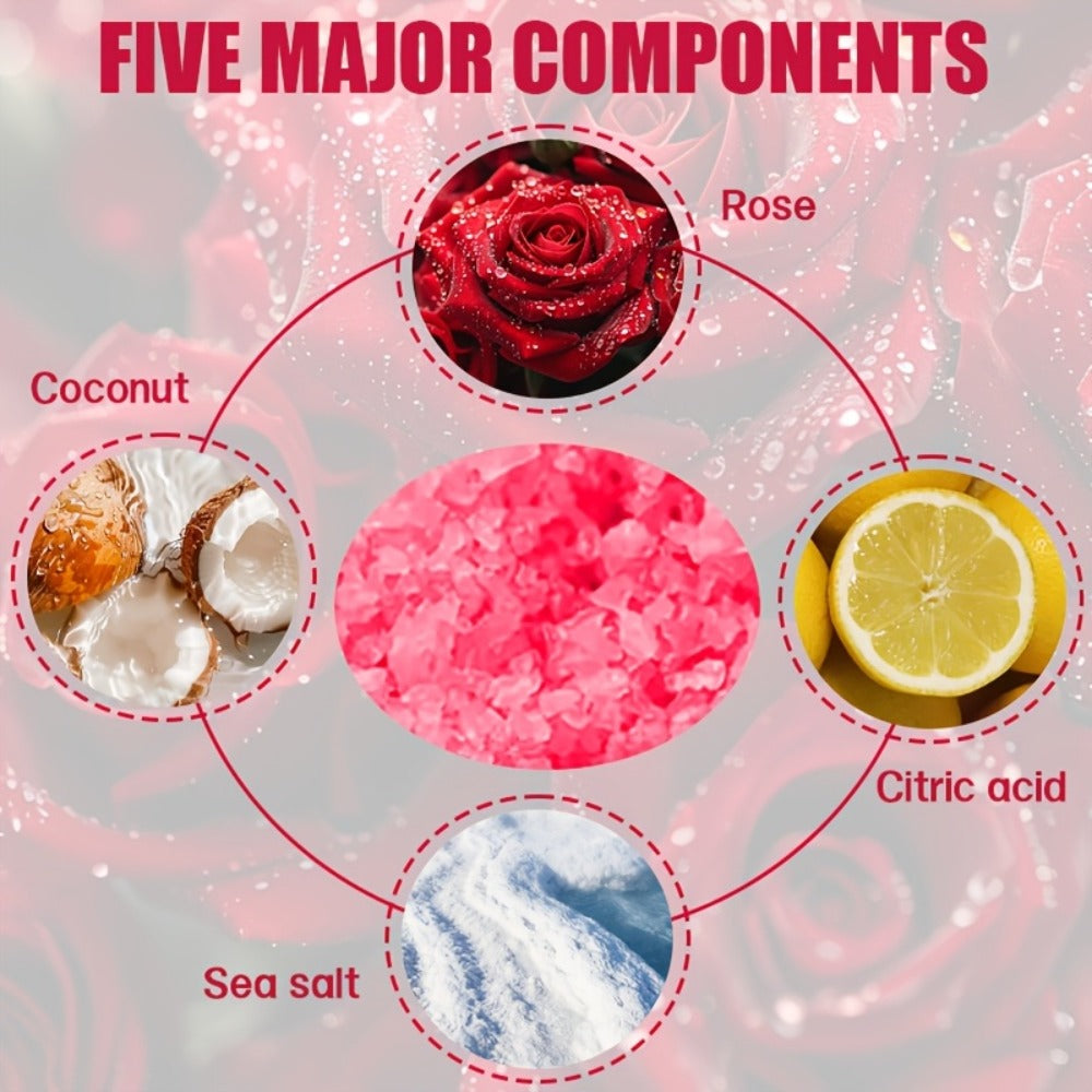 Foot Soak Sea Salt 60g Dry Cracked Heels Hypoallergenic — Moisturizing Mineral Foot Bath Salt 20-Min Relaxing Spa Treatment for Tired Aching Feet | Post-Exercise Bedtime Foot Care for Women & Men