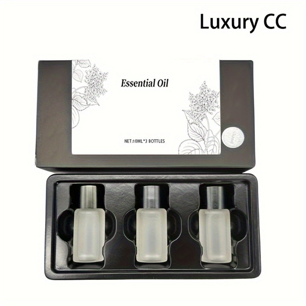 Car Essential Oils Set for Aromatherapy Diffuser – 3/6/10 Bottles 0.34oz Each, 7 Scents, Adjustable Vent Clip Air Freshener, Long-Lasting Natural Fragrance for Vehicle Interior Commuters Rideshare