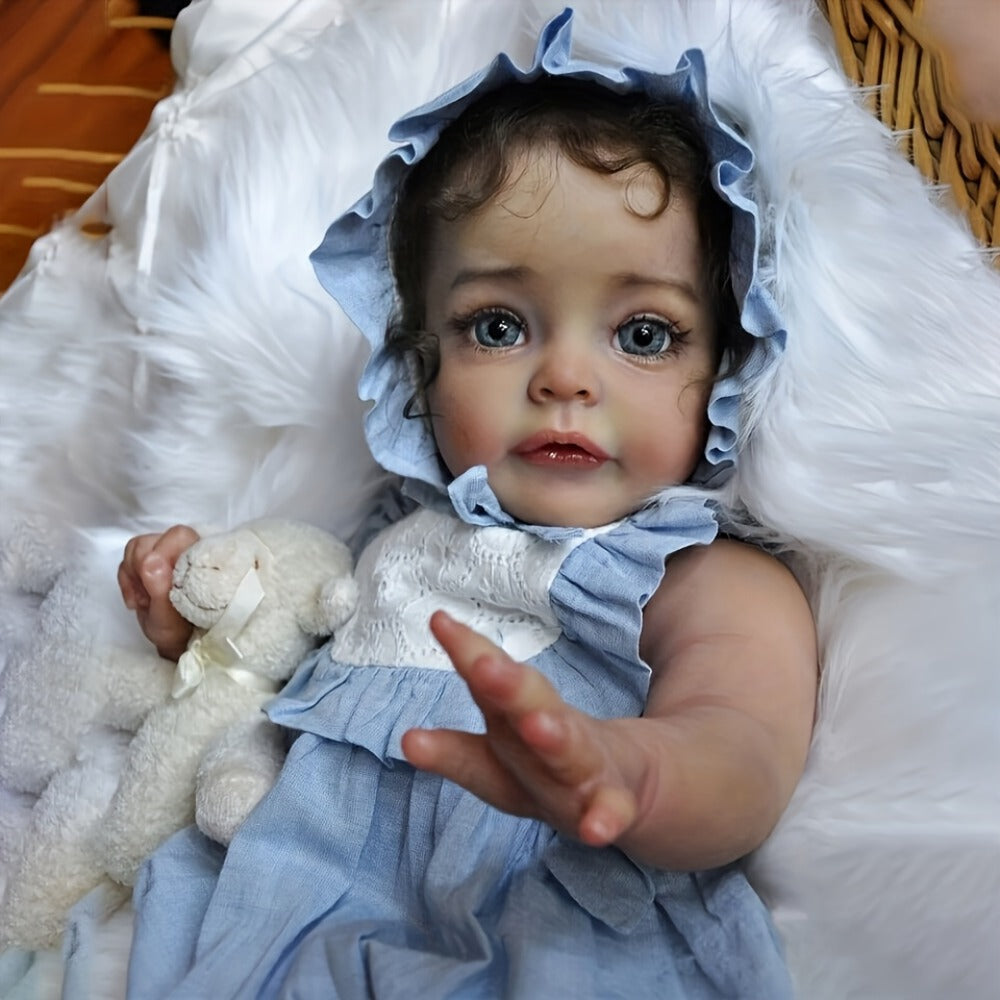 20-Inch Reborn Baby Doll with Implanted Eyelashes and Painted Details