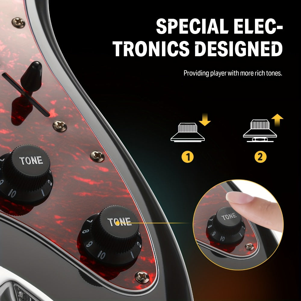Electric Guitar, 39 Inch, Donner, Inch, Designer for Lessons and Practice detail image - detail view 4