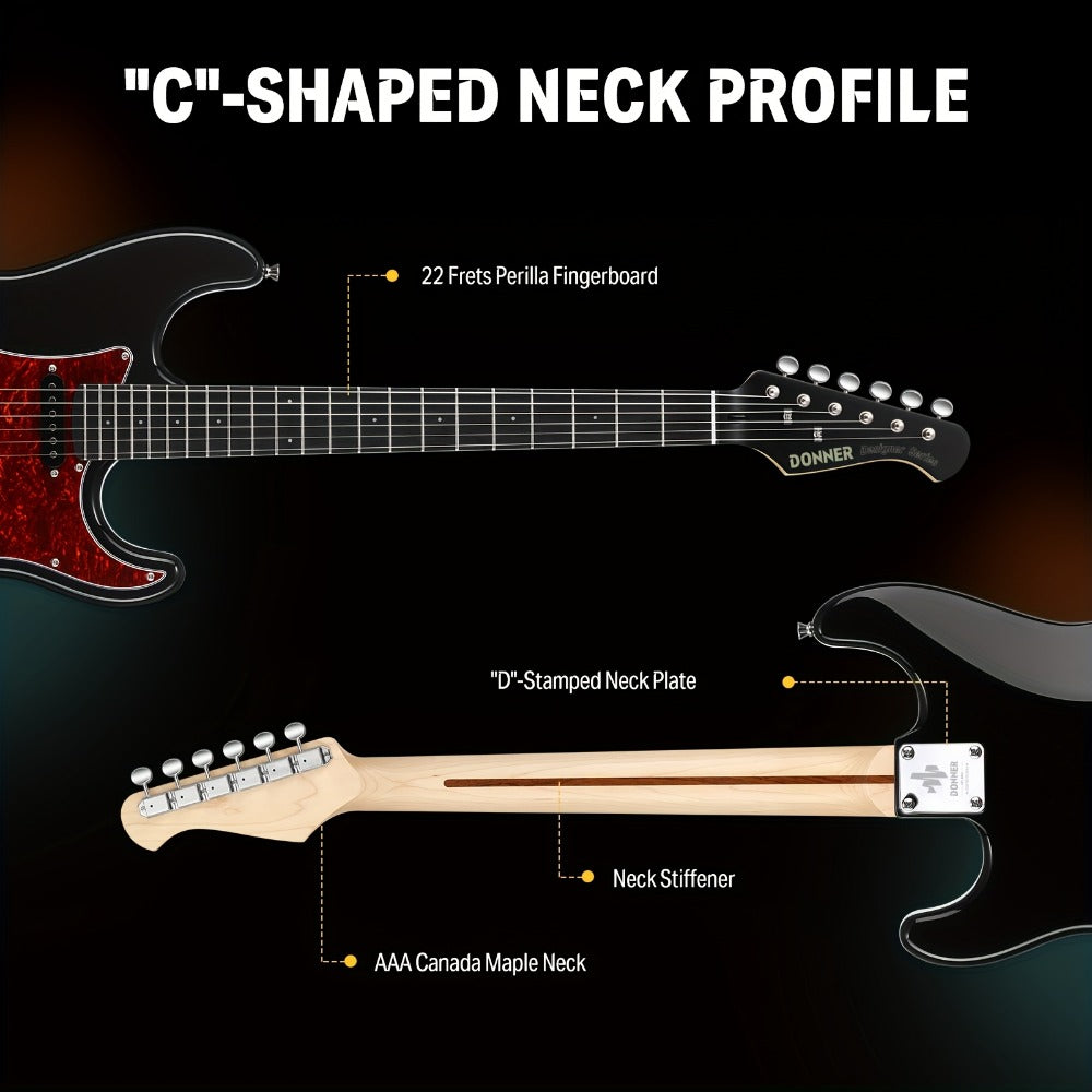 Electric Guitar, 39 Inch, Donner, Inch, Designer for Lessons and Practice detail image - detail view 8