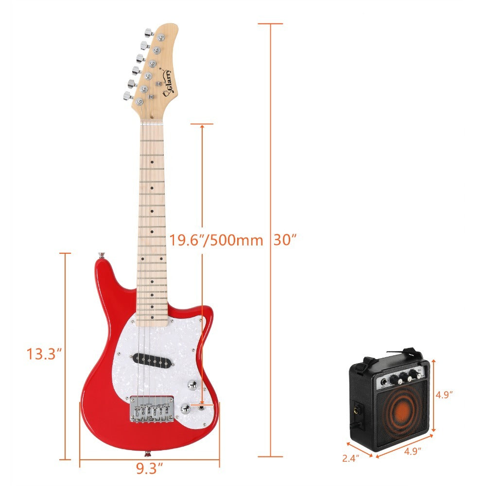 Electric Guitar, Adjustable, 5W, 30in, Maple, Fingerboard for Lessons and Practice detail image - detail view 8