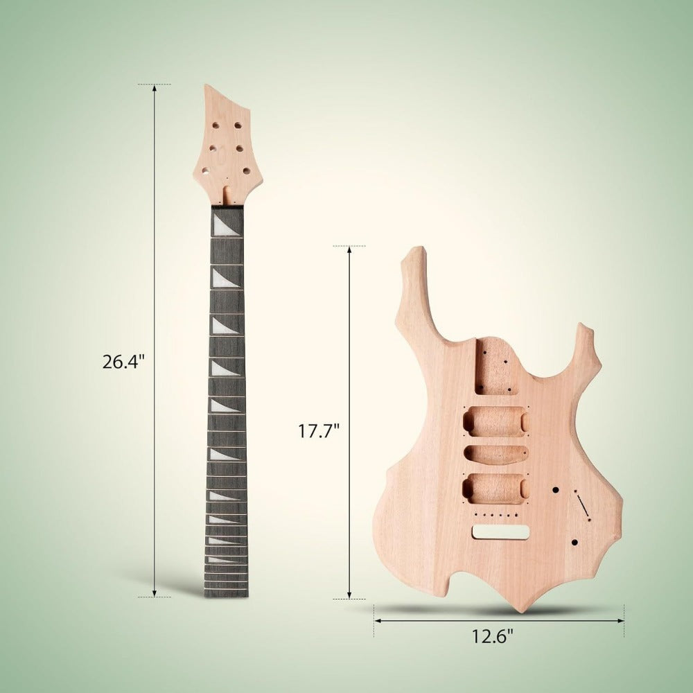 Electric Guitar, Glarry, DIY, Kit for Lessons and Practice for Home Practice, Rehearsal detail image - detail view 10