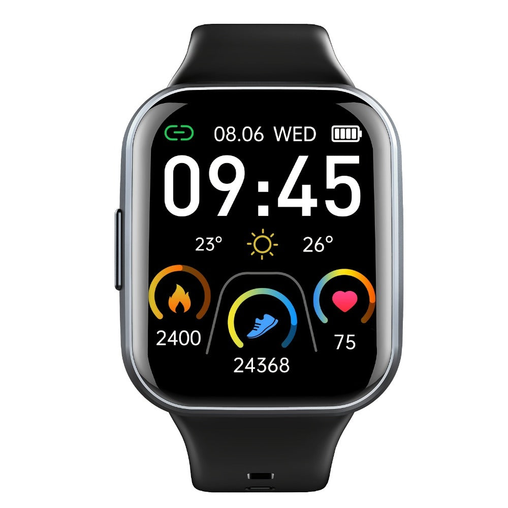 112 Sports Modes Smartwatch Bluetooth 5.3 for Men Women – 1.69" HD Touch Screen Wireless Calling Sleep Monitor Fitness Activity Tracker Compatible with iOS Android Off White Black Gift